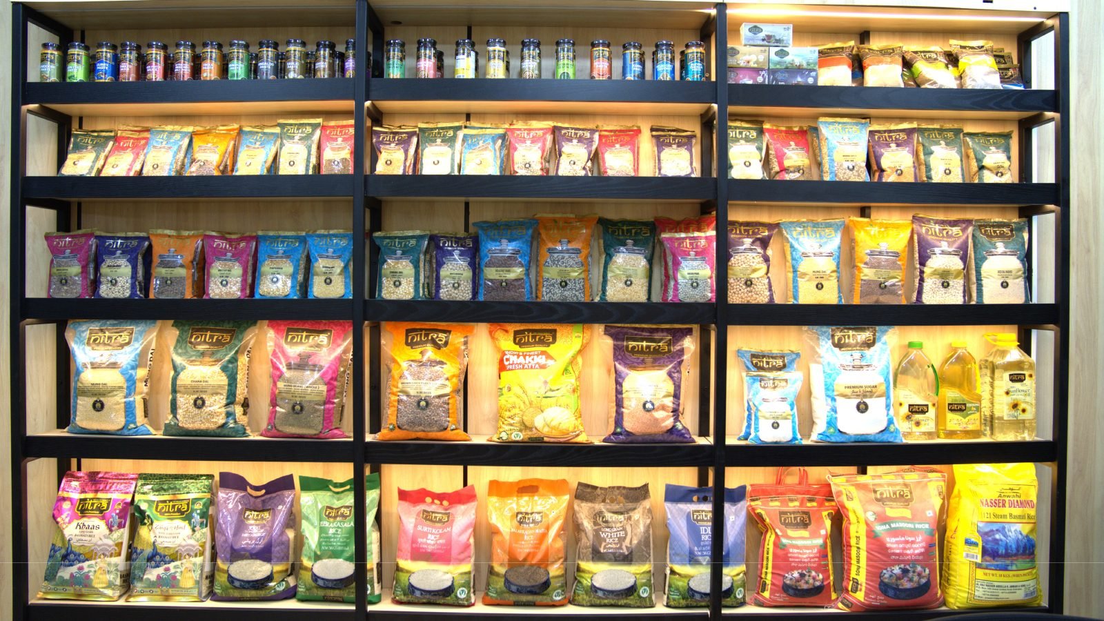 NITRA shelf display